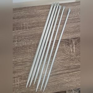 Vintage Susan Bates Knitting Needles Lot of 6 Silvalume Aluminum SEE DESCRIPTION